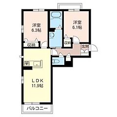 物件の間取り