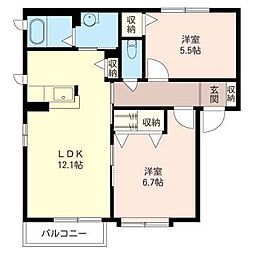 間取図画像 2LDK