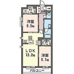 BELTEMPO 2LDKの間取図画像
