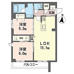 間取図画像 2LDK
