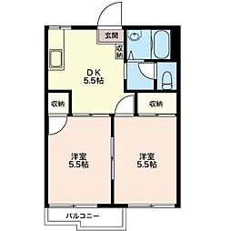 グランドハイツ 2Kの間取図画像