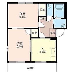 パラッシオ本町2 2Kの間取図画像