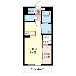 ガーデンテラス 1LDKの間取図画像