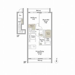 ELM白鷺 2SLDKの間取図画像