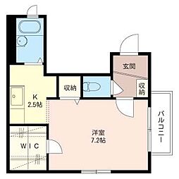 ビエナ西巣鴨 1Kの間取図画像