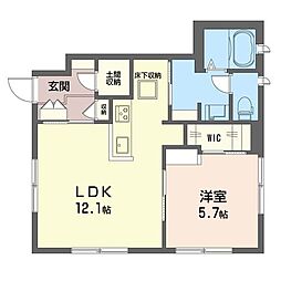 メゾンファミーユ 1LDKの間取図画像