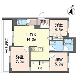 間取図画像 3LDK