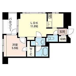 エスティメゾン恵比寿2 1LDKの間取図画像