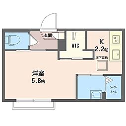 CHS学芸大 1Kの間取図画像