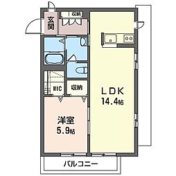 間取図画像 1LDK