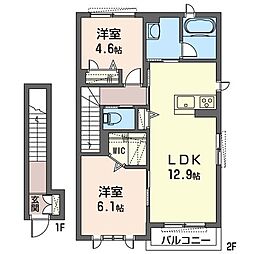 間取図画像 2LDK