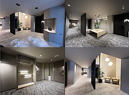 玄関に入ると、プロジェクターによる木洩れ日の演出、小鳥のさえずりで癒します。