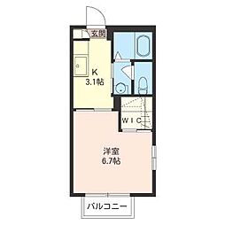 サニーコート幕張 1Kの間取図画像