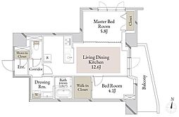 間取図画像 2LDK