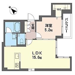 アトリエール西新宿 2階1LDKの間取り