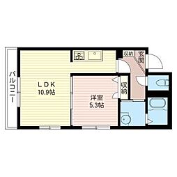 間取図画像 1LDK