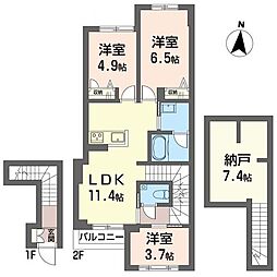 ザ グローヴ赤堤 3SLDKの間取図画像