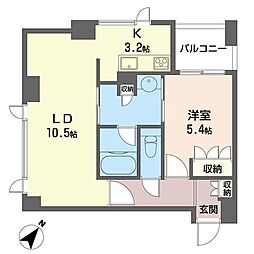 プライムメゾン銀座イースト 1LDKの間取図画像