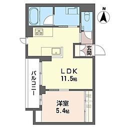 レフィシア荻窪 1LDKの間取図画像