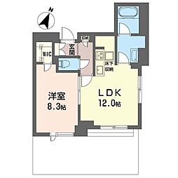 ノアーズアーク 1LDKの間取図画像