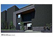 ◆建物入り口◆重厚感のあるモダンな仕様です　※画像はイメージ図になります。