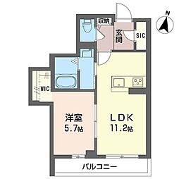 間取図画像 1LDK