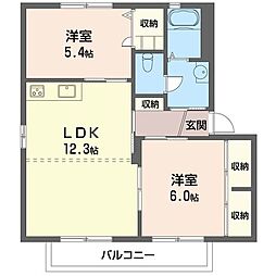 間取図画像 2LDK