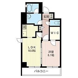 ラフィーネ湘南 1LDKの間取図画像