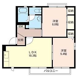 間取図画像 2LDK