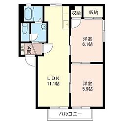 間取図画像 2LDK