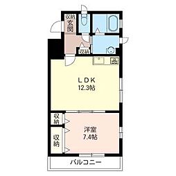 MASTLIFE本厚木1 1LDKの間取図画像