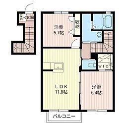 間取図画像 2LDK