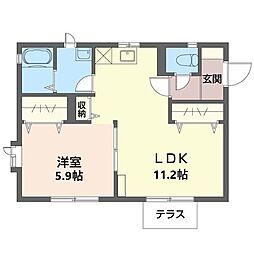 間取図画像 1LDK