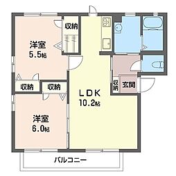 間取図画像 2LDK