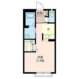 Ritz ワンルームの間取図画像