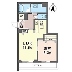 リネア 1LDKの間取図画像