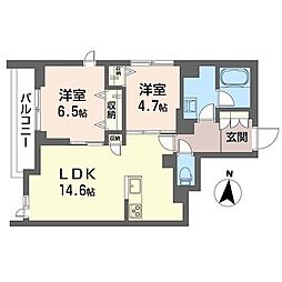 リネア 2LDKの間取図画像