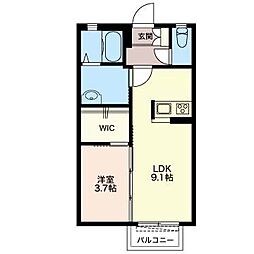 間取図画像 1LDK