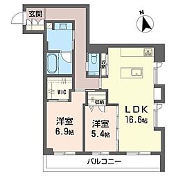 間取図画像 2LDK