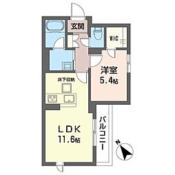ソノルム 1LDKの間取図画像