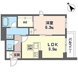 ソノルム 1LDKの間取図画像