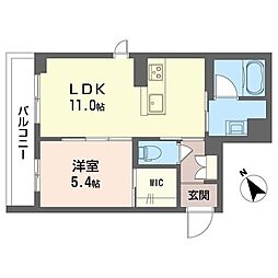 ソノルム 1LDKの間取図画像