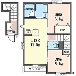 間取図画像 2LDK