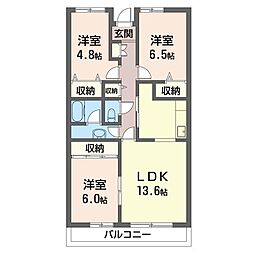 ロイヤルグランデ宮野木台 3LDKの間取図画像