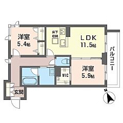 物件の間取り
