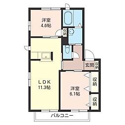 間取図画像 2LDK