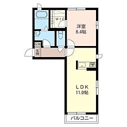 セブンラック 1LDKの間取図画像