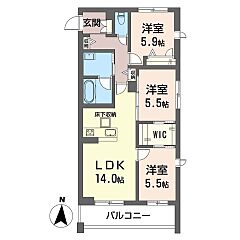 物件の間取り