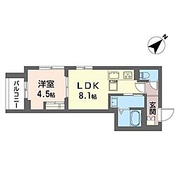間取図画像 1LDK