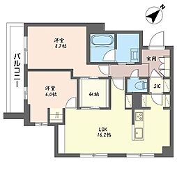 三喜 みろく庵 2LDKの間取図画像
